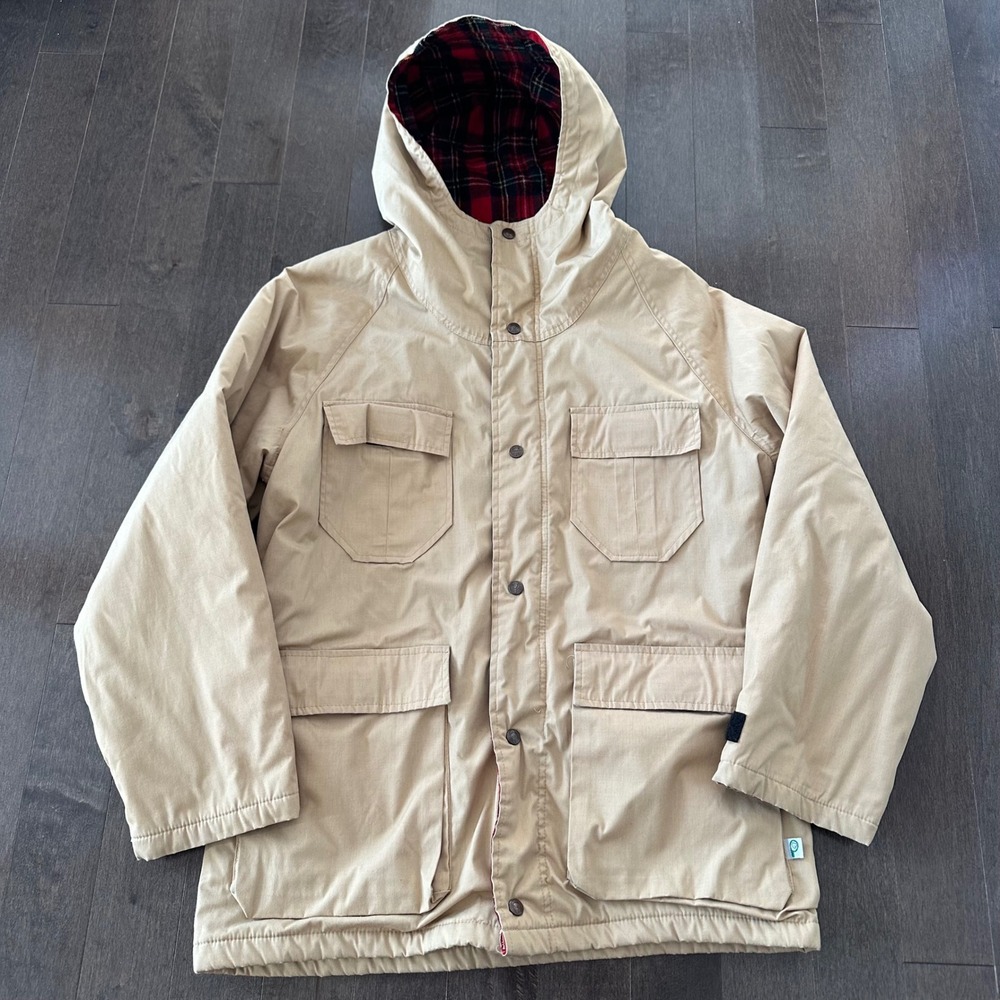 Vintage Penfield Trailwear Parka Utility Jacket Flannel Lined Adventure‎ Tan M